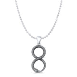 Infinity Snake Pendant Necklace