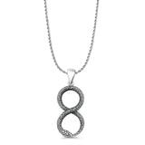 Infinity Snake Pendant Necklace
