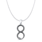 Infinity Snake Pendant Necklace