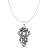  Twisted Snake Pendant Necklace
