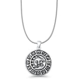  Moon, Sun & Runes Pendant Necklace