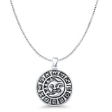  Moon, Sun & Runes Pendant Necklace