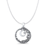  Wicca, Star & Moon Pendant Necklace