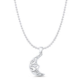  Hearts & Moon Pendant Necklace