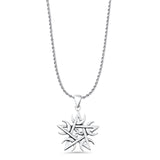 Pentagram, Moon & Triskelion Pendant Necklace