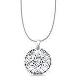  Pentagram, Moon & Triskelion Pendant Necklace