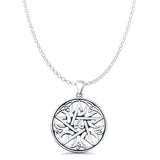  Pentagram, Moon & Triskelion Pendant Necklace