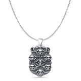  Skulls Pendant Necklace