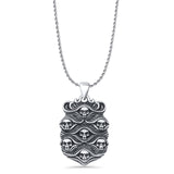  Skulls Pendant Necklace
