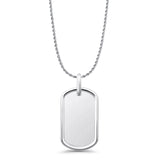  Dog Tag Charm Pendant Necklace