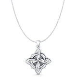  Triquetra Charm Pendant Necklace
