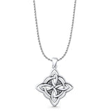  Triquetra Charm Pendant Necklace