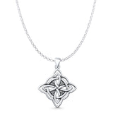  Triquetra Charm Pendant Necklace