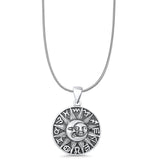  Sun, Moon & Zodiacs Charm Pendant Necklace