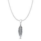  Feather Charm Pendant Necklace