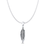  Feather Charm Pendant Necklace
