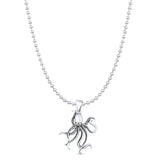  Octopus Charm Pendant Necklace