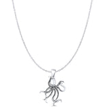  Octopus Charm Pendant Necklace