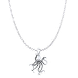  Octopus Charm Pendant Necklace