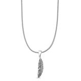  Feather Charm Pendant Necklace
