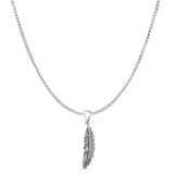 Feather Charm Pendant Necklace