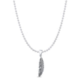 Feather Charm Pendant Necklace