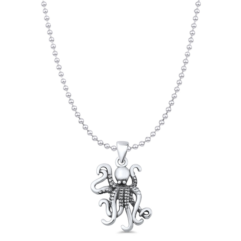  Octopus Charm Pendant Necklace