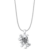  Octopus Charm Pendant Necklace