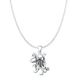  Octopus Charm Pendant Necklace