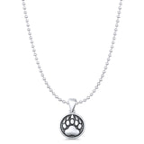  Bear Paw Charm Pendant Necklace