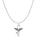  Eye of Horus, Wings & Ankh Pendant Necklace