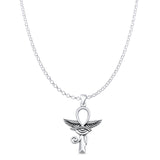  Eye of Horus, Wings & Ankh Pendant Necklace