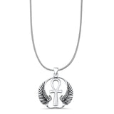  Ankh & Wings Pendant Necklace