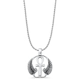  Ankh & Wings Pendant Necklace