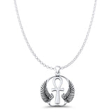  Ankh & Wings Pendant Necklace