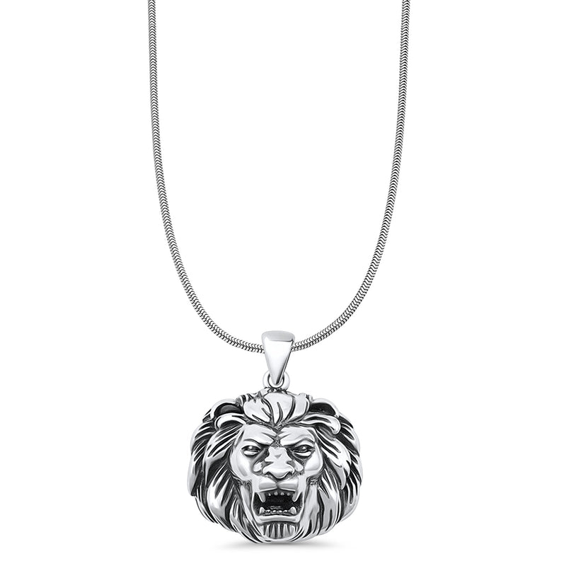  Lion Head Pendant Necklace
