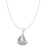  Sailboat Pendant Necklace