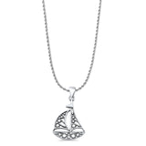  Sailboat Pendant Necklace