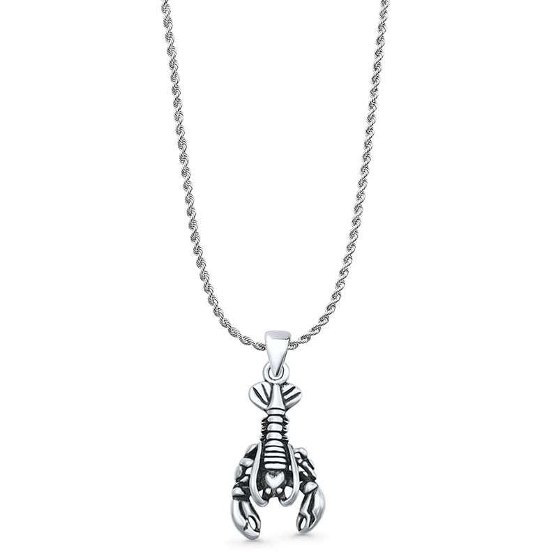  Lobster Pendant Necklace