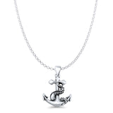  Anchor & Tentacle Pendant Necklace