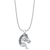  Horse Head Pendant Necklace