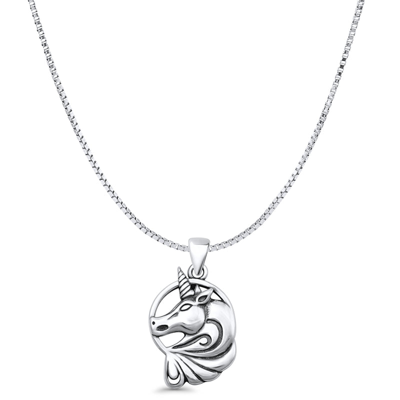  Unicorn Pendant Necklace