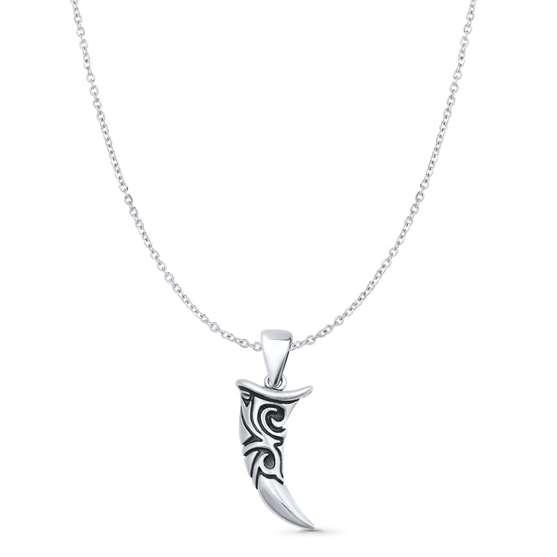  Tribal Tooth Pendant Necklace
