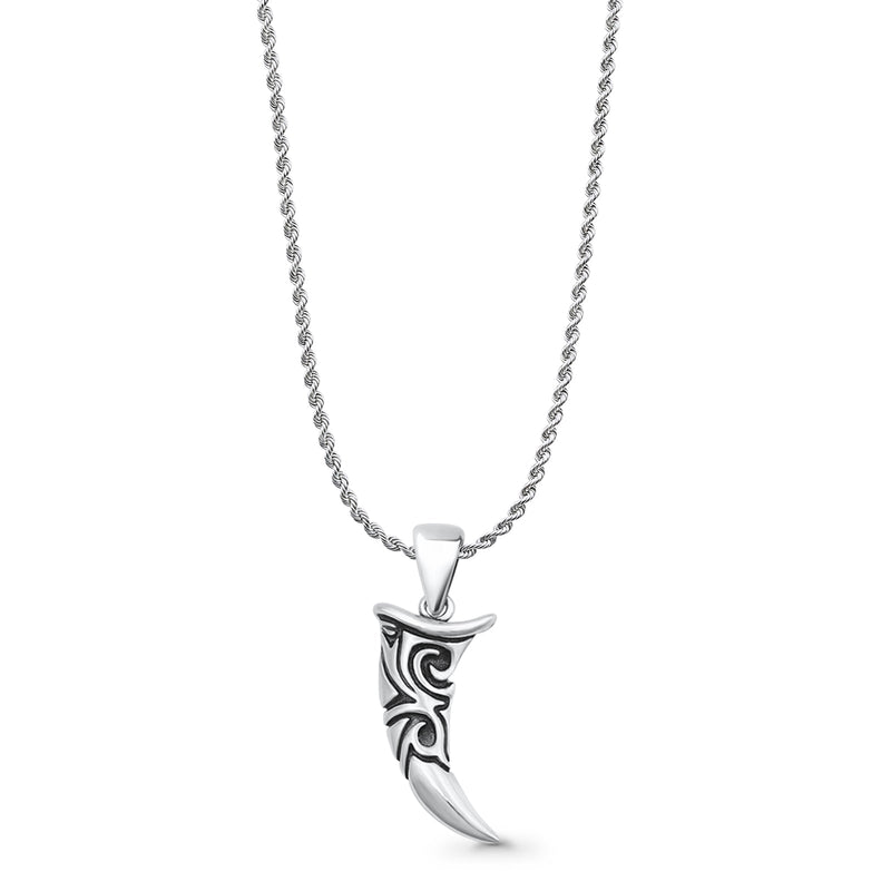  Tribal Tooth Pendant Necklace