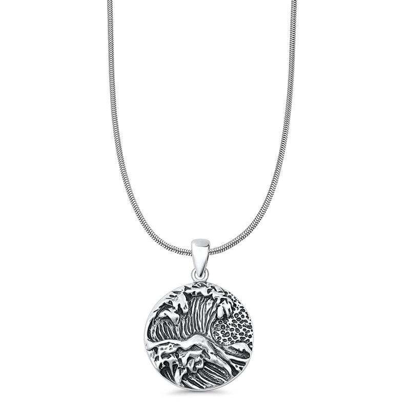  Ocean Waves Pendant Necklace