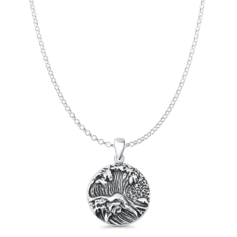  Ocean Waves Pendant Necklace