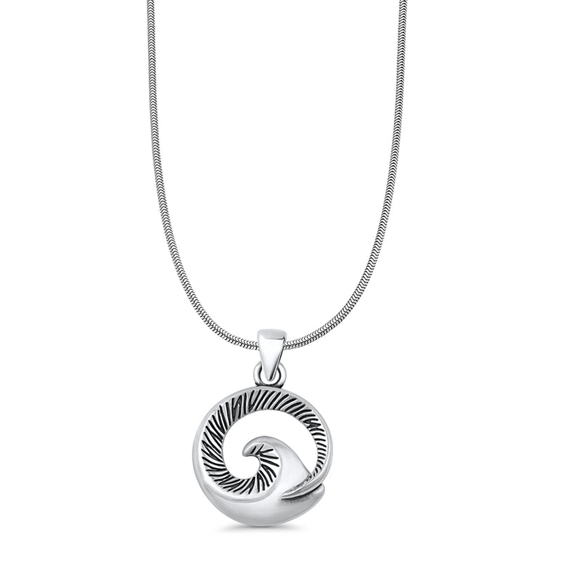  Wave Pendant Necklace