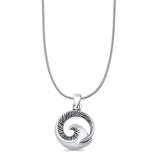  Wave Pendant Necklace