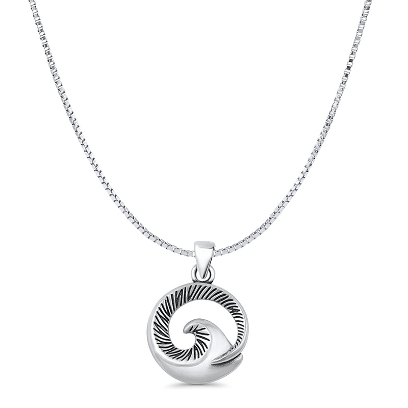  Wave Pendant Necklace