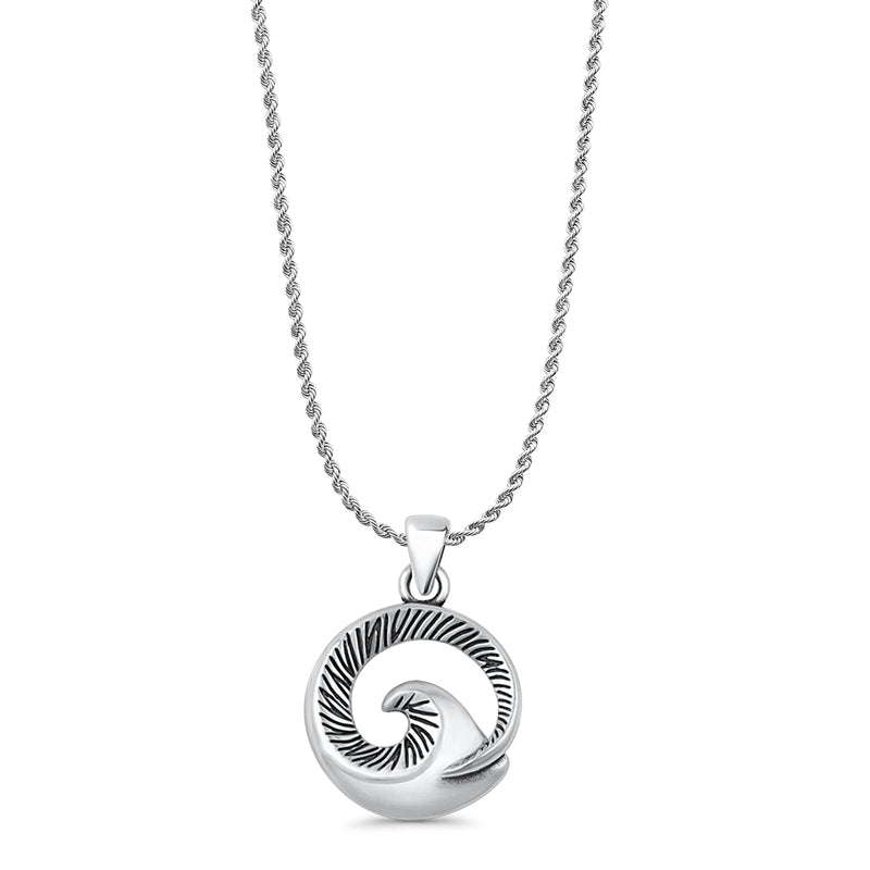  Wave Pendant Necklace